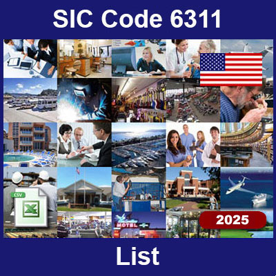 SIC Code 6311 List | Life Insurance